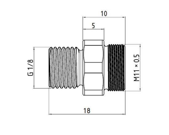 Picture of Threaded connector 1/8" G